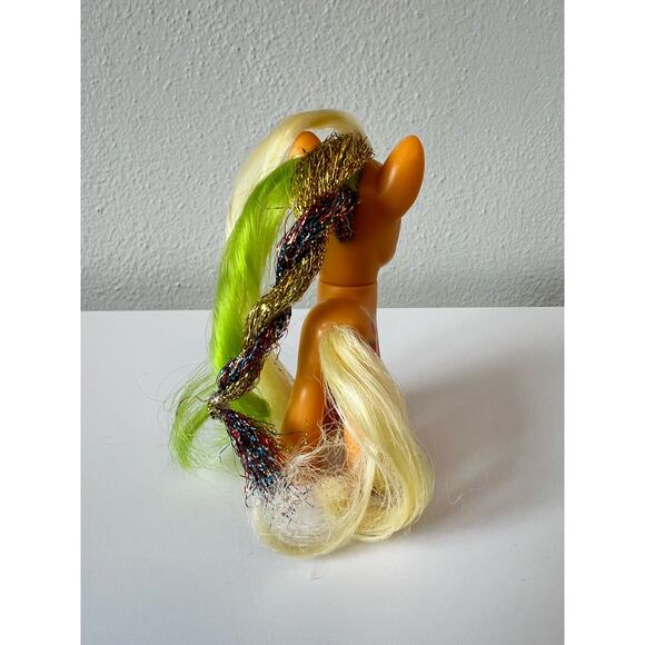 My Little Pony MLP G4 Apple Jack with Glitter Thread Hair 2010 - Picture 4 of 7